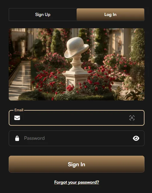 Harrys Casino login banner